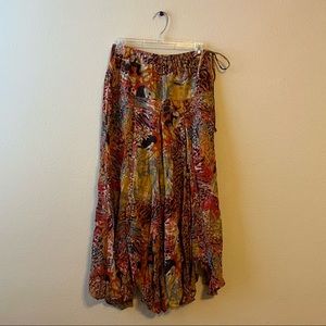 Free People lightweight patterned culotte pants (XS)